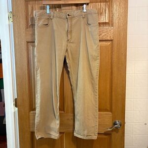 Carhartt Relaxed Straight Rigby Pant Khaki Hickory Mens 40X30 Model 102517-918